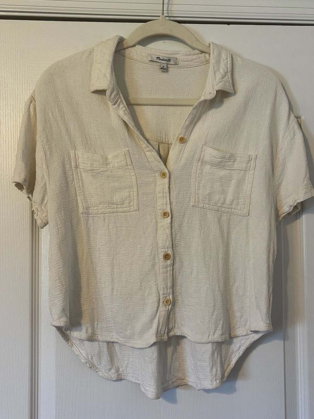 Madewell Linen-Blend Central Shirt in Gauze
